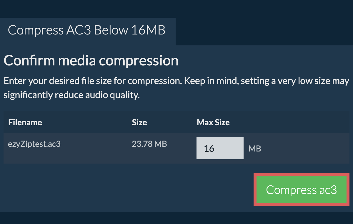 Convert to 16MB