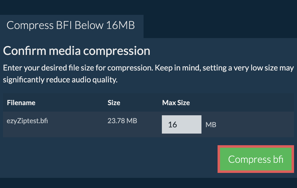 Convert to 16MB