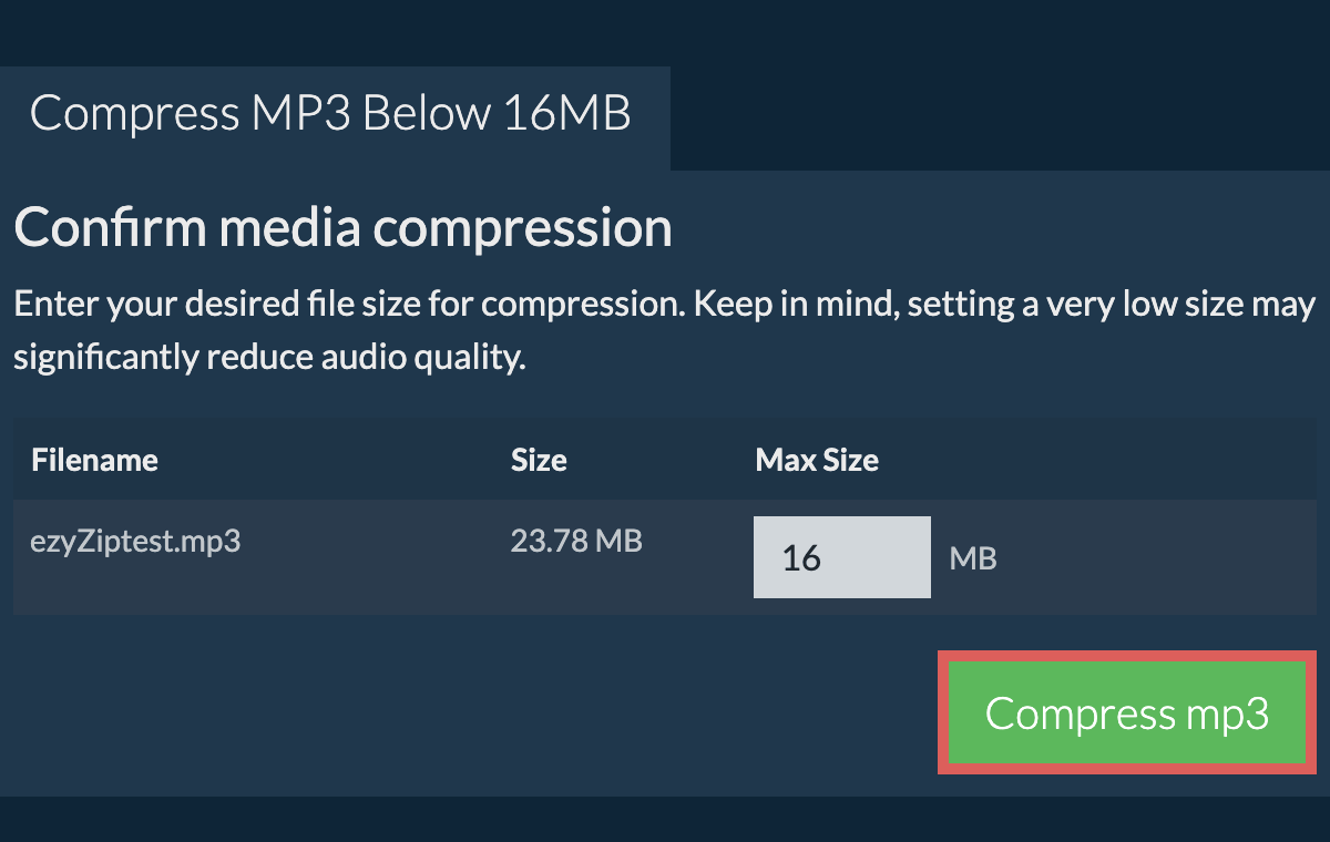 Convert to 16MB