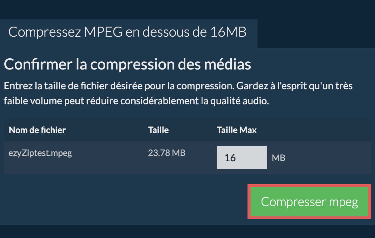 Convertir en 16MB