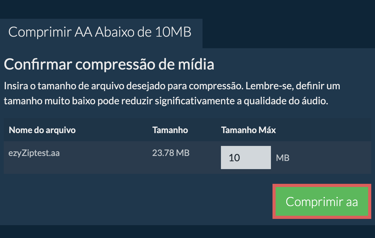 Converter em 10MB