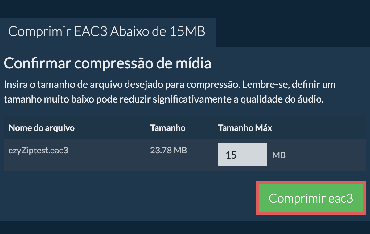 Converter em 15MB