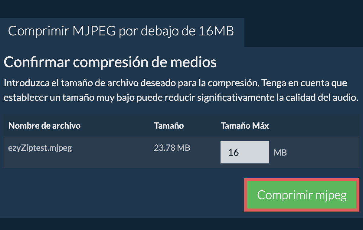 Convertir a 16MB