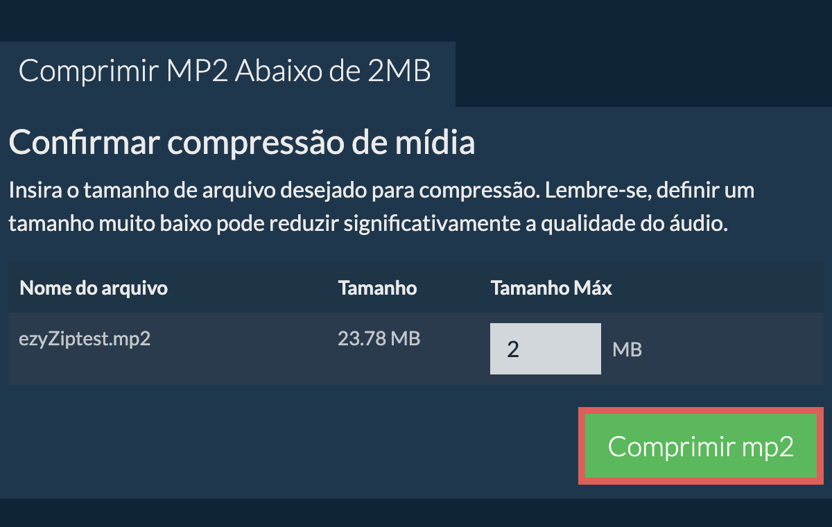 Converter em 2MB