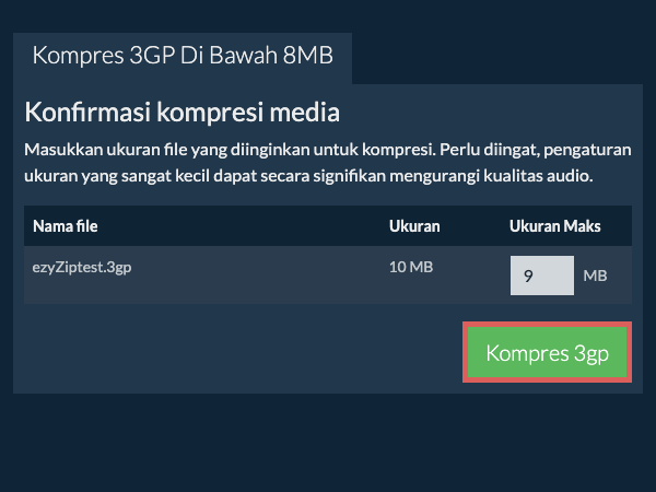 Konversi ke 8MB Konversi ke 8MB