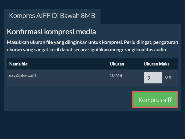 Konversi ke 8MB Konversi ke 8MB