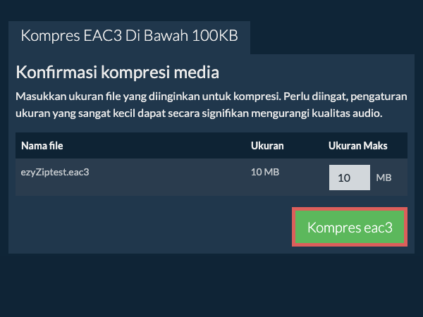 Konversi ke 100KB Konversi ke 100KB