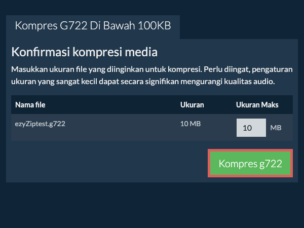 Konversi ke 100KB Konversi ke 100KB