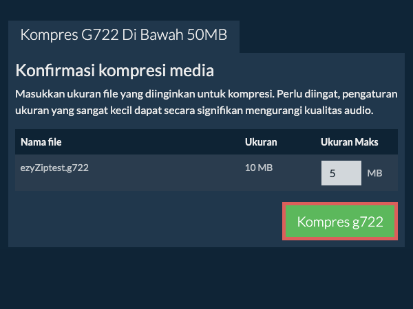 Konversi ke 50MB Konversi ke 50MB