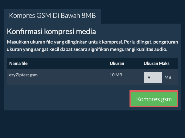 Konversi ke 8MB Konversi ke 8MB
