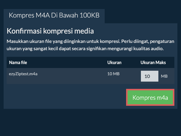 Konversi ke 100KB Konversi ke 100KB