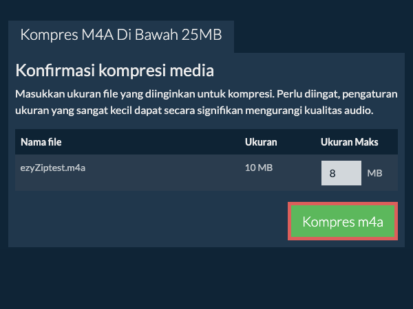 Konversi ke 25MB Konversi ke 25MB