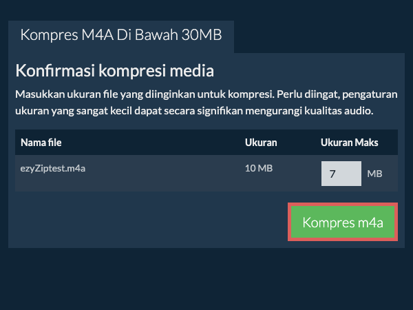 Konversi ke 30MB Konversi ke 30MB