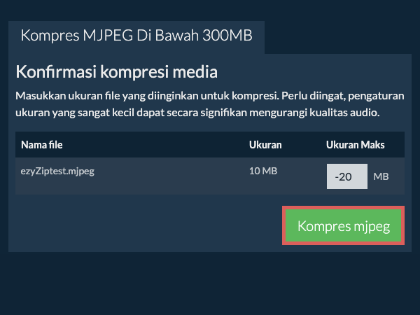 Konversi ke 300MB Konversi ke 300MB