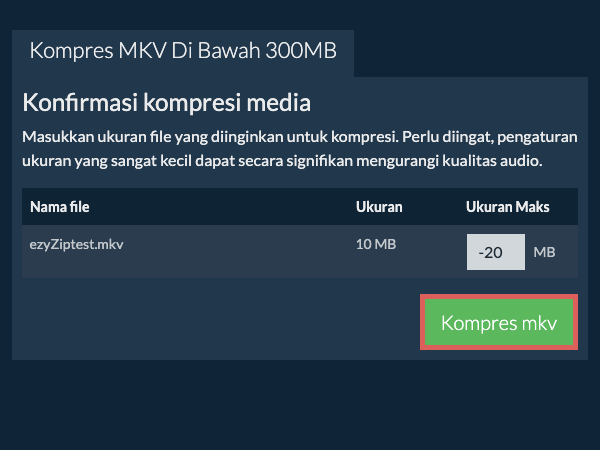 Konversi ke 300MB Konversi ke 300MB