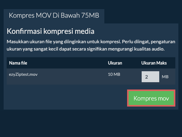 Konversi ke 75MB Konversi ke 75MB