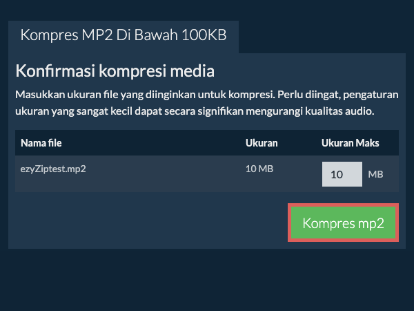 Konversi ke 100KB Konversi ke 100KB