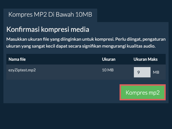 Konversi ke 10MB Konversi ke 10MB