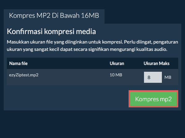Konversi ke 16MB Konversi ke 16MB