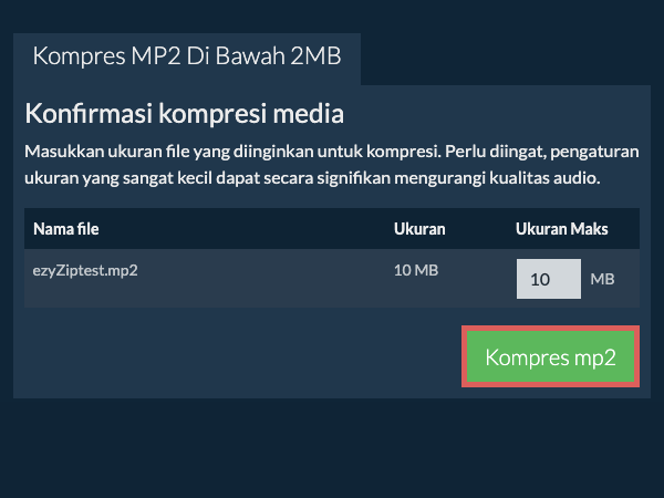 Konversi ke 2MB Konversi ke 2MB