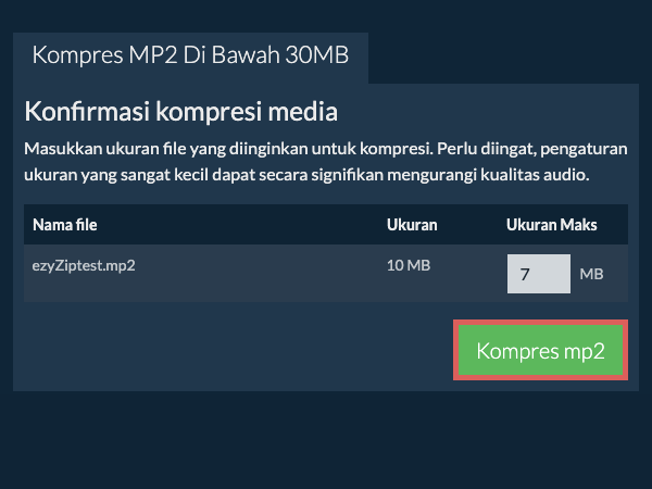 Konversi ke 30MB Konversi ke 30MB