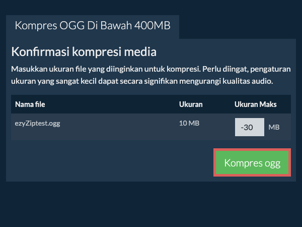 Konversi ke 400MB Konversi ke 400MB