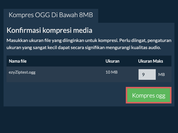 Konversi ke 8MB Konversi ke 8MB