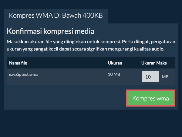 Konversi ke 400KB Konversi ke 400KB