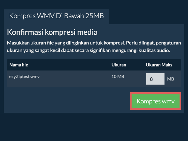 Konversi ke 25MB Konversi ke 25MB