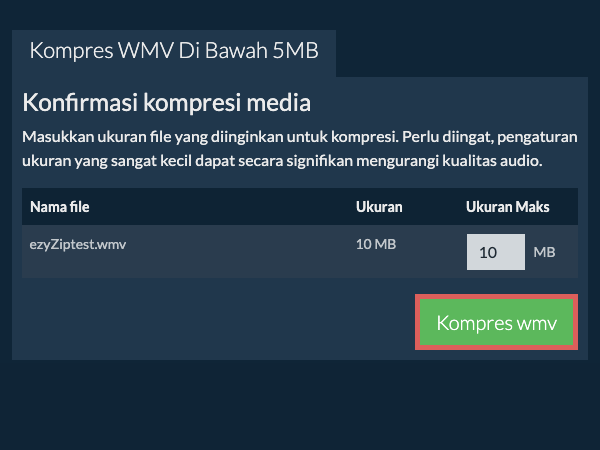 Konversi ke 5MB Konversi ke 5MB