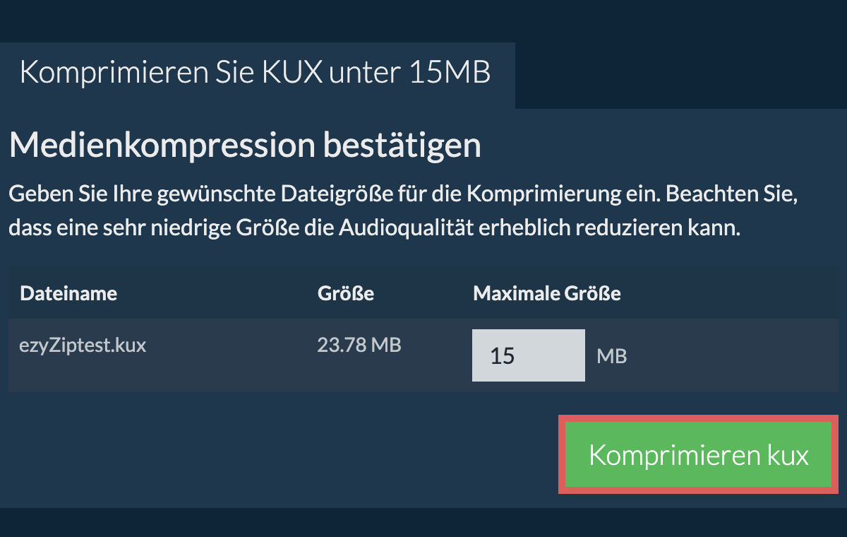 In 15MB konvertieren