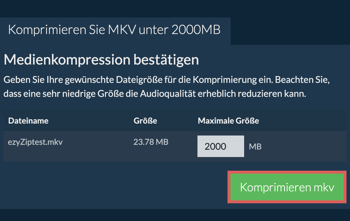 In 2000MB konvertieren