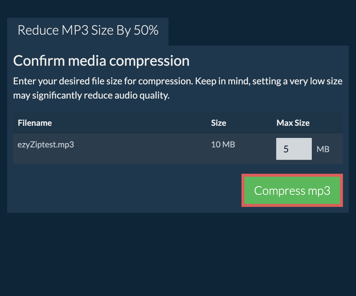 How To Reduce MP3 Size using online tools