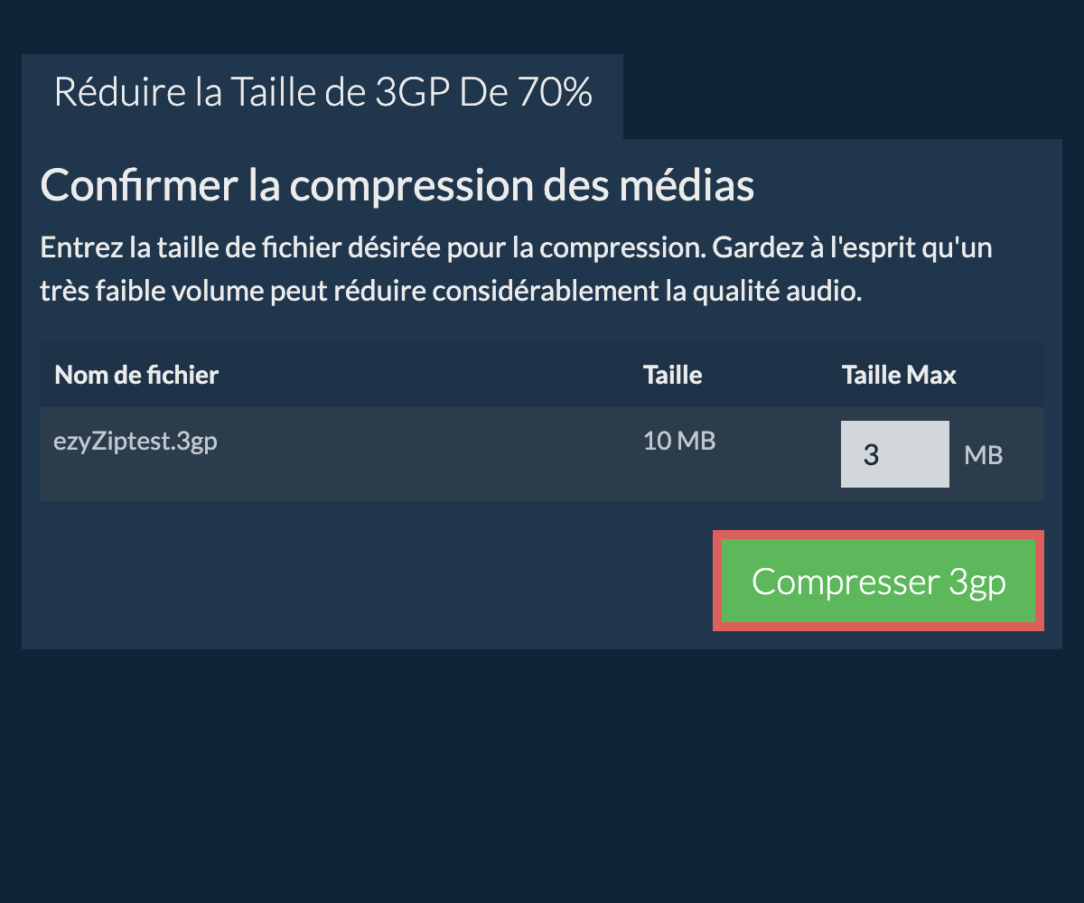 Compresser 70%