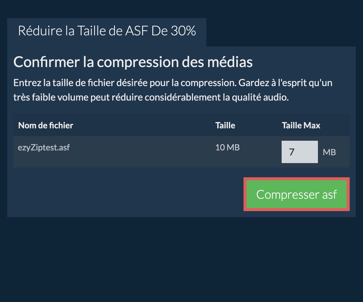 Compresser 30%