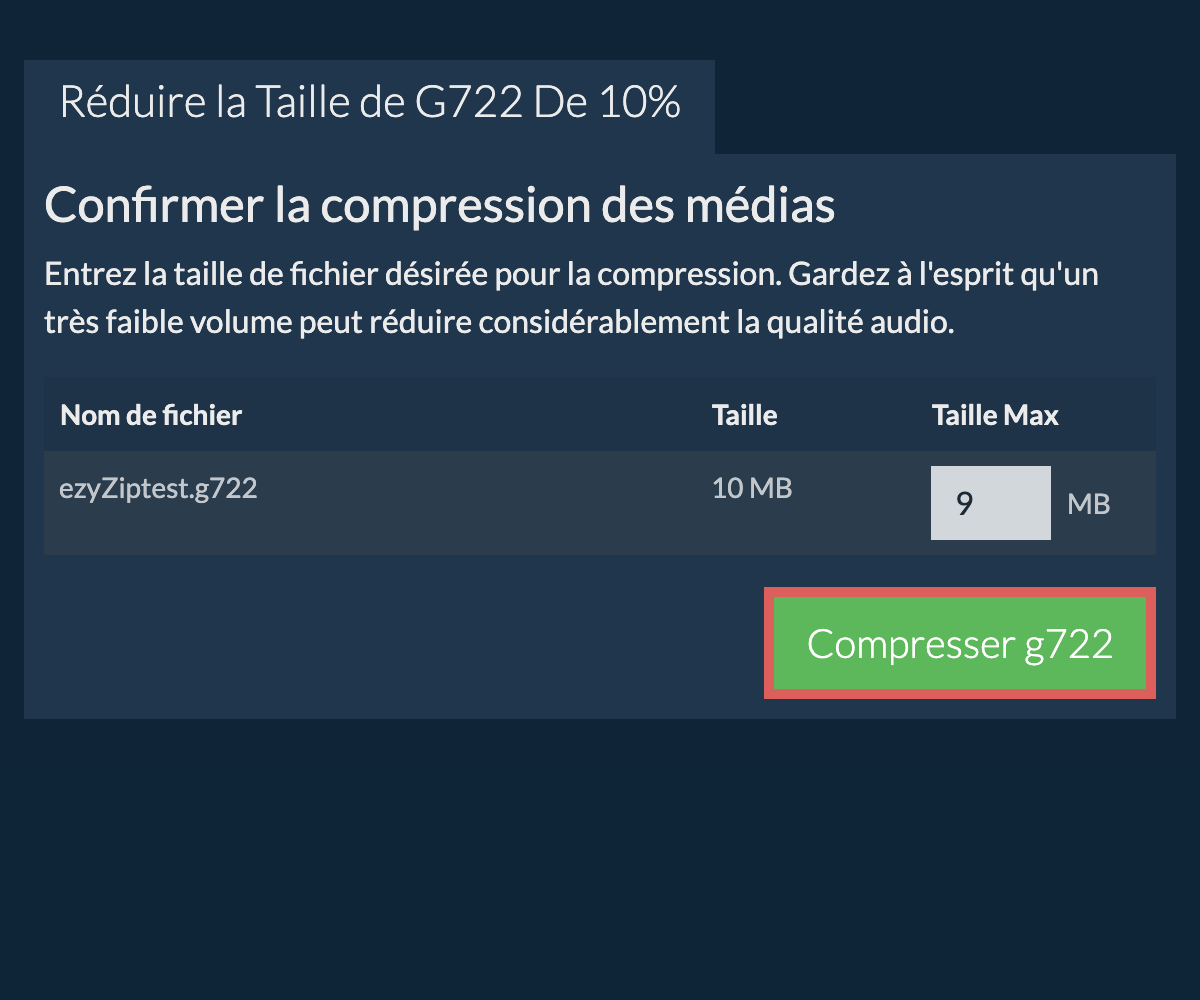 Compresser 10%