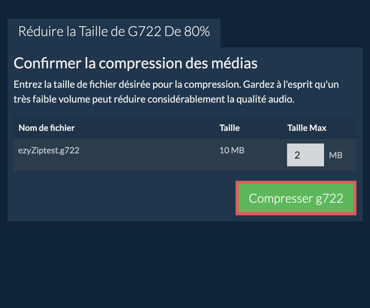 Compresser 80%