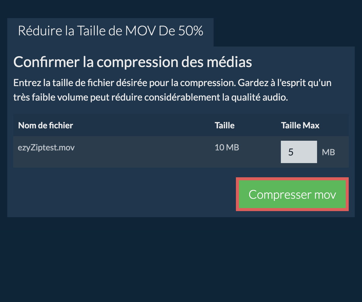 Compresser 50%