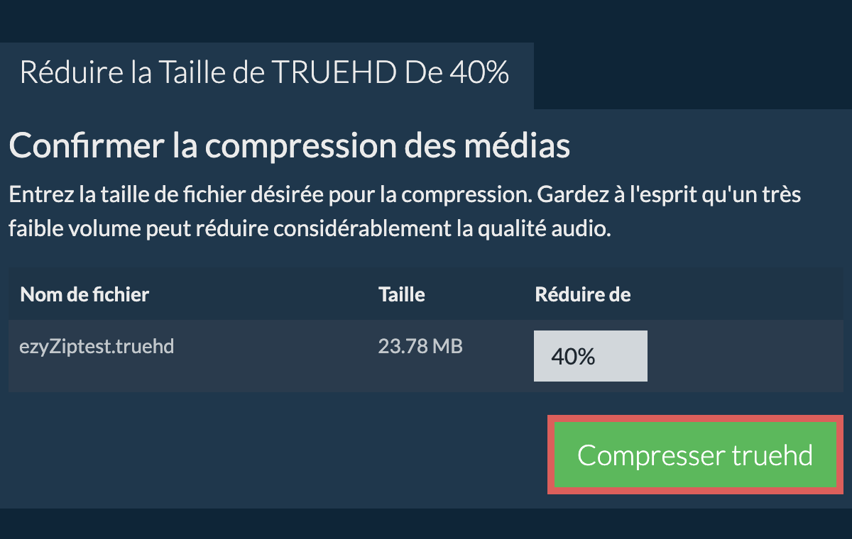 Compresser 40%