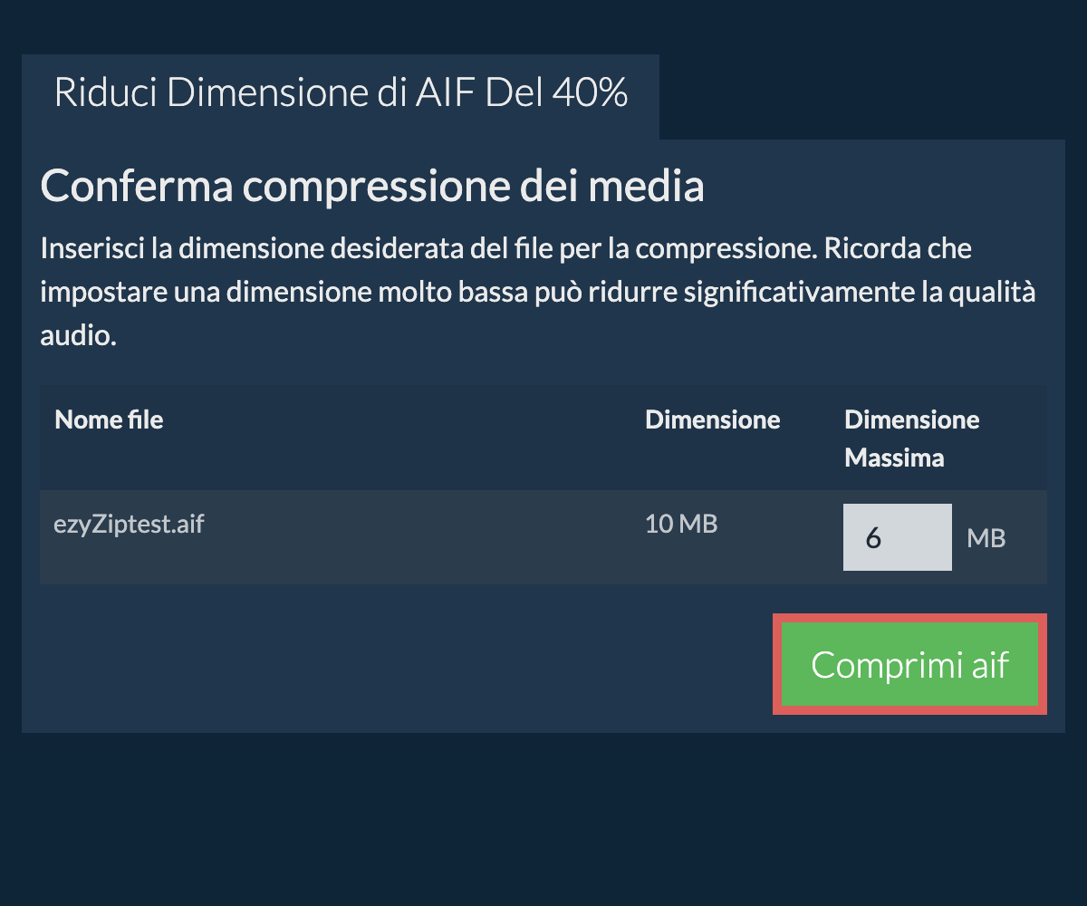 Comprimi 40%