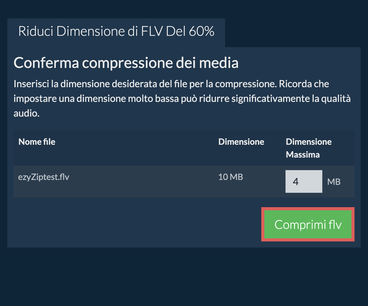 Comprimi 60%