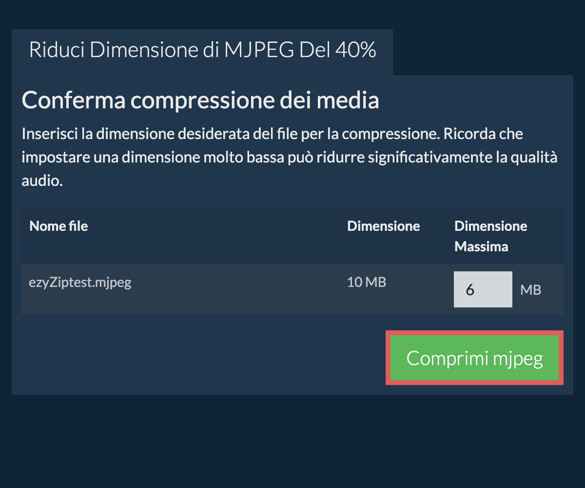 Comprimi 40%