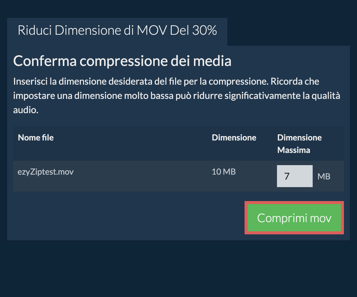 Comprimi 30%