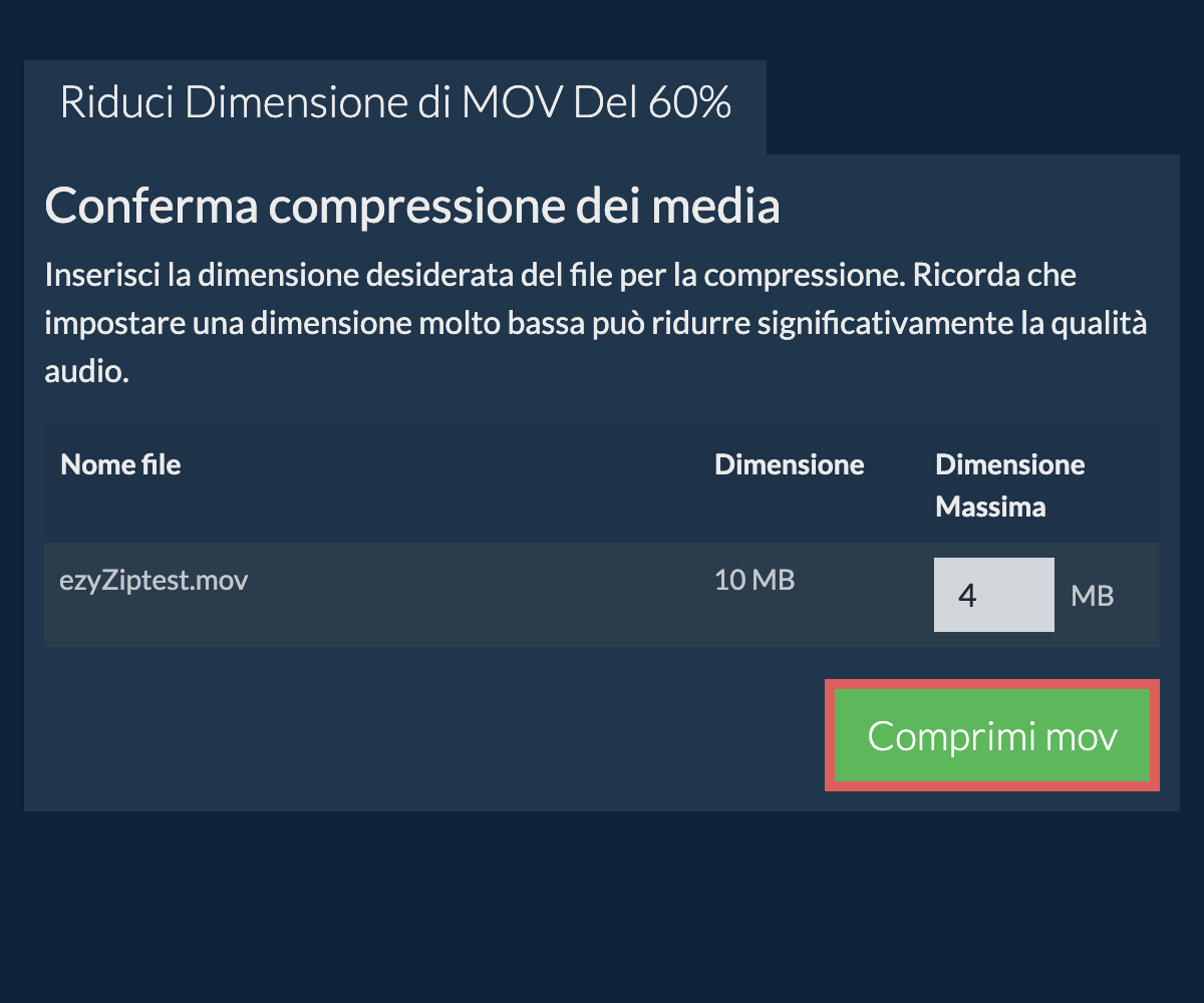 Comprimi 60%