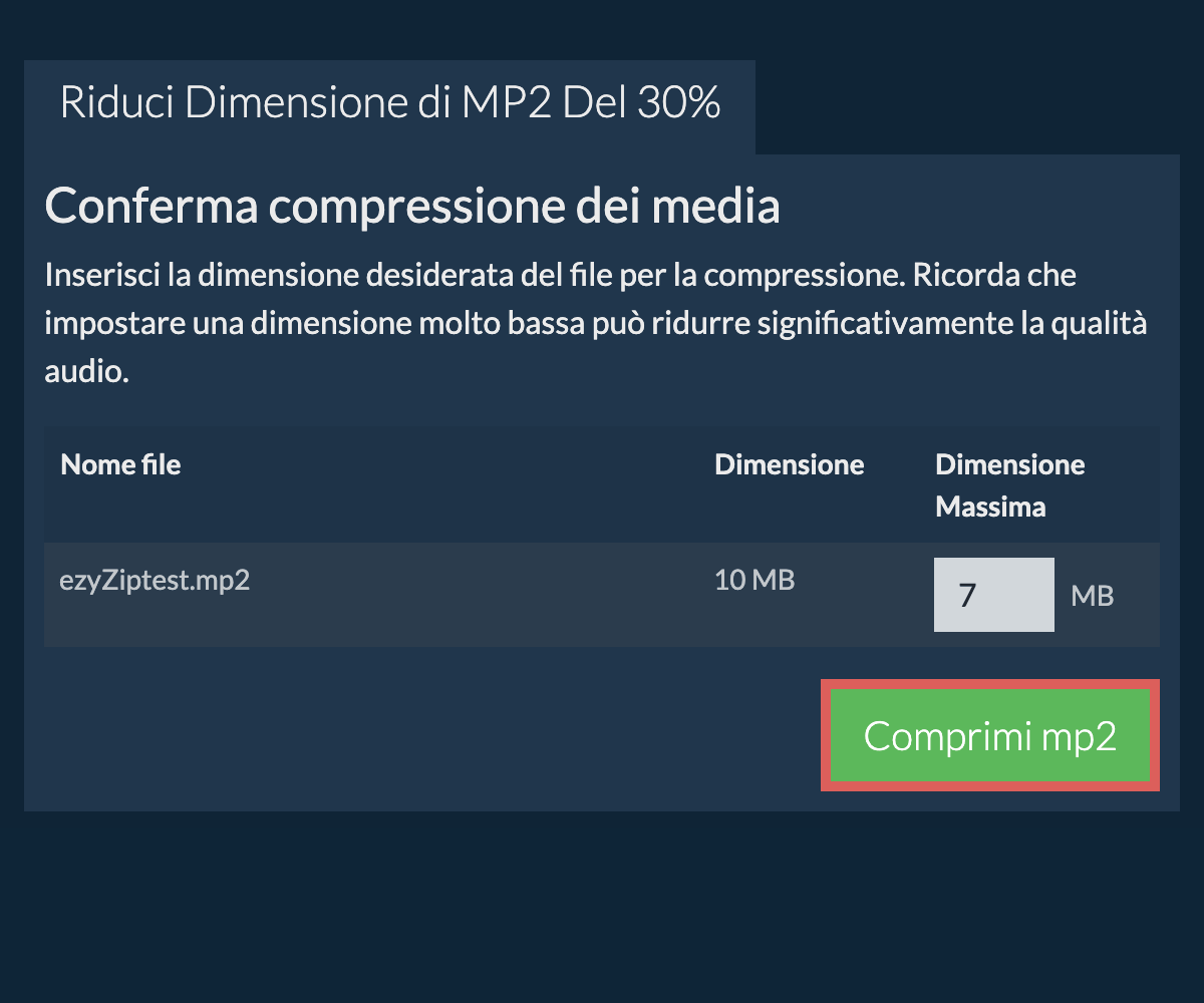 Comprimi 30%