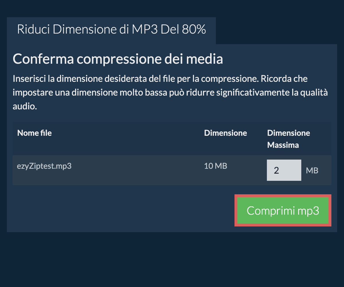 Comprimi 80%