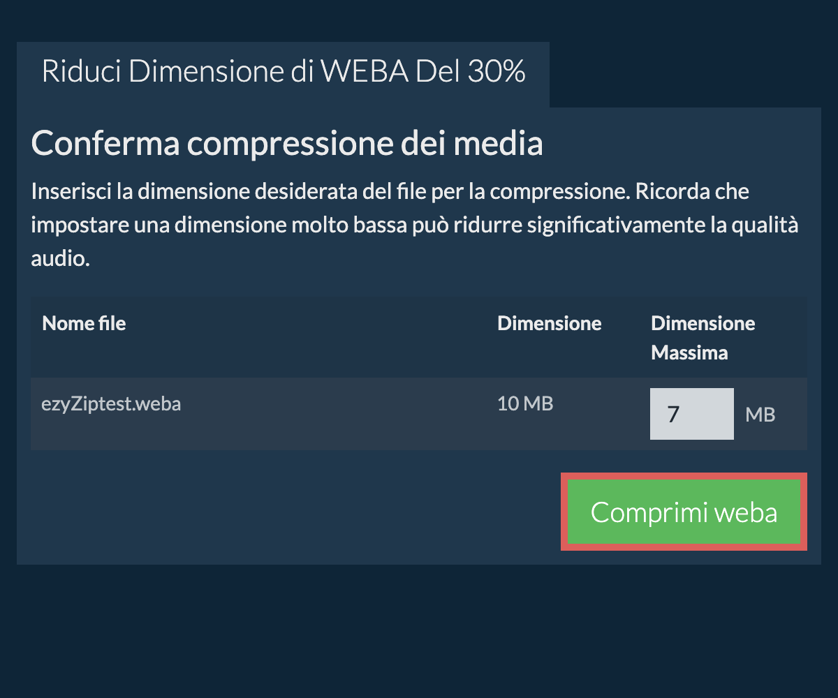 Comprimi 30%