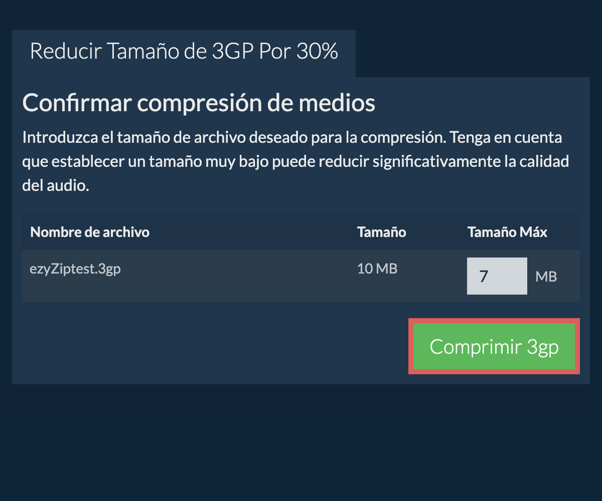 Comprimir 30%