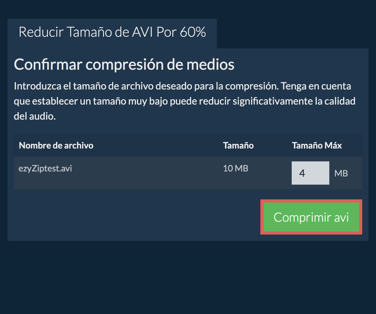 Comprimir 60%