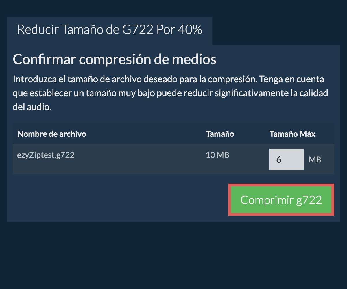 Comprimir 40%